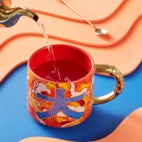 共禾京品 大麦马克杯440ml陶瓷杯 ZFWACOM220004