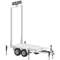 深照紫光 M2200-2 3200W,AC220V,色温5000K 18米移动照明灯装置 (计价单位:台) 白色