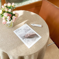 红秀世纺 HXGZB066 直径240cm 桌垫 1 个/张(计价单位:张) 亚麻色