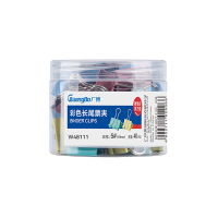 广博(GuangBo) W48111 19mm 40只/盒 长尾票夹 长尾夹 (计价单位:盒) 彩色