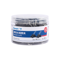 广博(GuangBo) W48104 25mm桶装48只/盒 长尾夹 (计价单位:盒) 黑