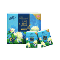 清风 花萃手帕纸5层6张12包/组