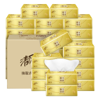 清风 原木金装系列 抽取式面纸100抽 AR42GZZ2(24包/箱)