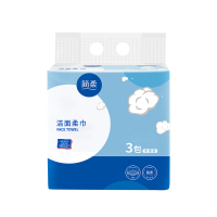 简柔网纹软片洗脸巾100片/包 1提3包装HM-006
