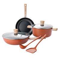 德世朗 鸿运0氟陶瓷不粘五件套DFS-TZ939-5A