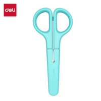 得力 6021学生剪刀(蓝色) 实色护套(单位:把)