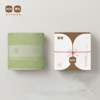 HOYO日本臻品浴巾 纯棉浴巾男 成人家用大毛巾女 吸水速干全面裹巾 草绿