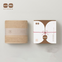 HOYO日本臻品浴巾 纯棉浴巾男 成人家用大毛巾女 吸水速干全面裹巾 浅咖 单位:盒