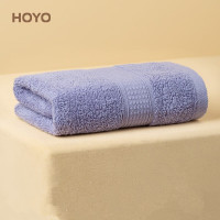 HOYO日本 新疆长绒棉毛巾 国标A类成年男女毛巾 纯棉柔软吸水速干毛巾 1544紫色