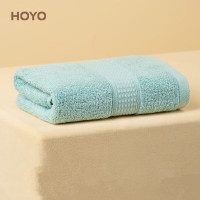 HOYO日本 新疆长绒棉毛巾 国标A类成年男女毛巾 纯棉柔软吸水速干毛巾 1548青绿 单位:条