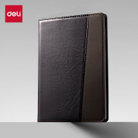 得力 7912皮面笔记本(黑)-120张-32K 单位:本