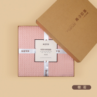 日本HOYO和颜纯棉纱布毯子单人双人盖毯全棉透气儿童毯四季空调毯 2*2.3m-樱若