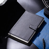 得力 3301记事本-25K 120张 (黑) 单位:本