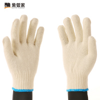 象管家GJC-10B600L 本白棉纱手套 12双一组 单位:组