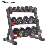 必动(BESSGYM) MS400A 三层哑铃架+140KG彩标圆头哑铃 单位:套