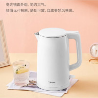 美的(Midea) 电热水壶 1.7L大容量家用烧水壶双层防烫304不锈钢水壶MK-AEK1769 电热水壶
