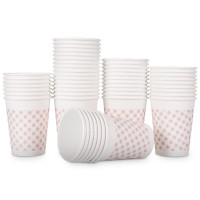 得力 9570纸杯(白)250ml(50只/包)9盎司240g太阳纸+18gPE膜 单位:包