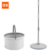 及至 WYL-30 新一代 净污水分离 免手洗拖把 旋转拖把 含2个布头 圆形 灰色 单位:套