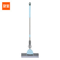 及至 WYL-38 加厚加宽胶棉拖把38cm拖把头三滚轮排水 蓝色 单位:把
