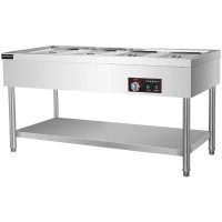 共好电热保温售饭台 恒温汤池 不锈钢4格层板式 GHKW-FB15 单位:个