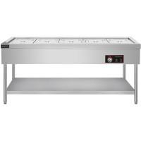 共好电热保温售饭台 恒温汤池 不锈钢5格层板式 GHKW-FB18 单位:个