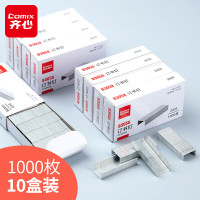 齐心 B3058 优质高强度订书钉/统一钉/标准钉 12# 10盒/套 镍 单位:套