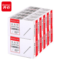 齐心 B3536 强力大头针 3# 50g/盒 10盒/套 镍 单位:套