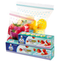 世家 密实袋食品保鲜袋 双链加厚自封食品冰箱收纳袋 L号27x18cm(15只)单位:盒