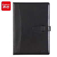 齐心 C5808 皮面笔记本 25K 114张 黑 单位:本