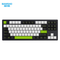 捌木熊 GJC-SJ101 机械键盘 三模RGB 87键热插拔/粉轴(三拼色)(计价单位:个)