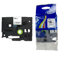 帕思米 PSM-241适用兄弟标签机色带标签纸 规格18mm*8m 白底黑字 (计价单位:个)