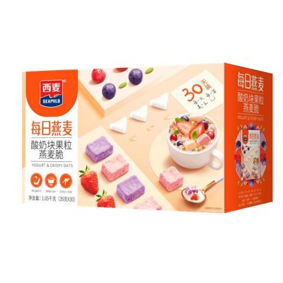 西麦 每日燕麦-酸奶块果粒燕麦脆 1050g