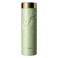 特美刻(TOMIC)TW60219Ti纯钛保温杯300ml绿色杏树
