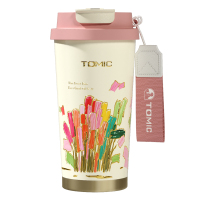特美刻(TOMIC)TW60230U双层不锈钢咖啡杯480ml郁金香