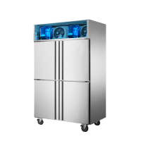 喜莱盛 NKC1.6L6W 六门 1330L 无级 电子控温 灰色 风冷 电冰箱