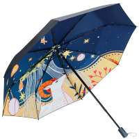 红叶(HONG YE)三折仰望星空伞2626