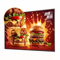 海信43英寸一体机数字标牌可吊挂壁挂信息发布广告机电子菜单奶茶店超市餐饮酒店显示器43XD30F壁挂架