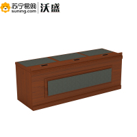 沃盛 实木油漆条桌 HP-20 三人位 2100W*700D*780H