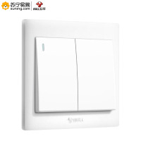 公牛(bull) 墙开 G32K212 暗装二开双控 86型白