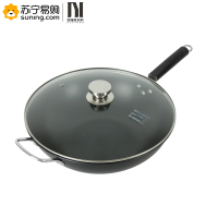 德以虹(DEYiHON) 品味无涂层真不锈炒锅 34cm 含锅盖