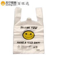 百旺达 笑脸垃圾袋25*40cm 5丝 50个/把