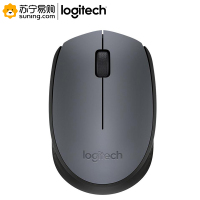罗技(Logitech) 无线鼠标 M170 灰色