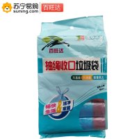 百旺达 抽绳收口垃圾袋45*50cm 6g 10个/卷 6卷/袋 一袋装