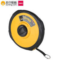 得力(deli) 皮卷尺 8217 50m 黄色 单把装