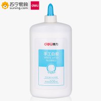 得力(deli) 手工白胶 68602 白色 500ml/瓶 单瓶装