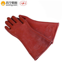 双安 12KV橡胶绝缘手套 直板型 长度410mm 均码 一双装