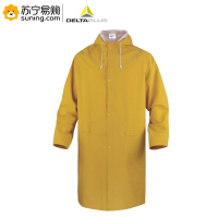 DELTAPLUS代尔塔 PVC双涂层涤纶风衣版雨衣外套 407005 XXl码 一件