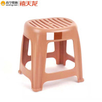 禧天龙 塑料凳子镂空条纹D-2053 33.3*29.3*32.6cm 单个装 颜色随机