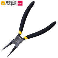 得力(deli)40Cr内直卡簧钳 7英寸 DL0341