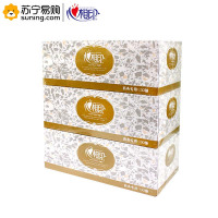 心相印(Mind Act Upon Mind)商用(恒金)盒装纸面巾抽纸 D130 130抽/盒 单盒装